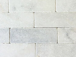 White Marble getrommelt weisser Marmor Verblender...