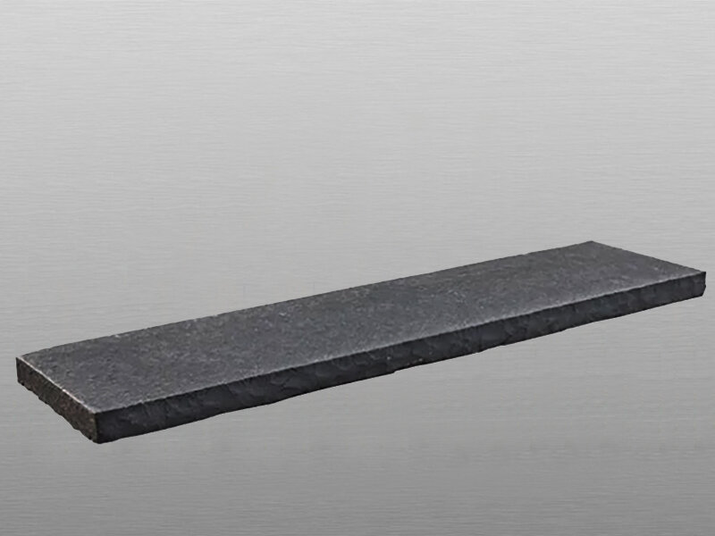 Vietnam Basalt Mauerabdeckung 25 x 100 x 4 cm schwarz