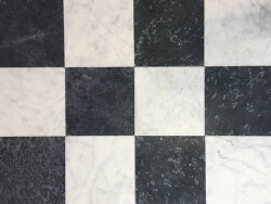 Black Marble getrommelt Fliese 20,3x20,3x1,2 cm schwarz grau