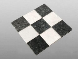 White Marble getrommelt weisser Marmor Fliese 20,3x20,3x1,2cm weiß