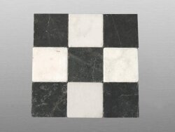 White Marble getrommelt weisser Marmor Fliese 20,3x20,3x1,2cm weiß