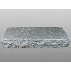 Platin Kalkstein spaltrau antik Blockstufe 14x35x100 cm grau kalibriert