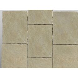 Amber Sooraj antik Kalkstein Platte 40x60x2,5 cm beige