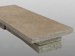 Amber Sooraj antik Kalkstein Mauerabdeckung 100x35x4cm beige