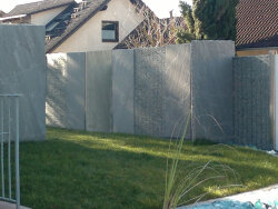 Sky Grey spaltrau Sandstein Sichtschutzwand 5-7x50x230 cm...