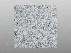 Muster Granit Light Grey G603 geflammt &amp; geb&uuml;rstet 15x15x1,5 cm hellgrau