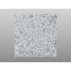 Muster Granit Light Grey G603 geflammt 15x15x1,5 cm hellgrau