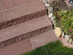 Mandana Wine Red spaltrau Blockstufe 15x35x125 cm rot...